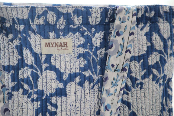 Porcelain Floral Print Reversible Tote Bag - Jennie Dots