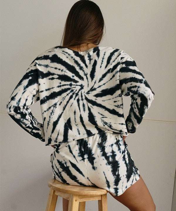 Recycled Cotton Vintage Tie - dye sweat sets - Jennie Dots
