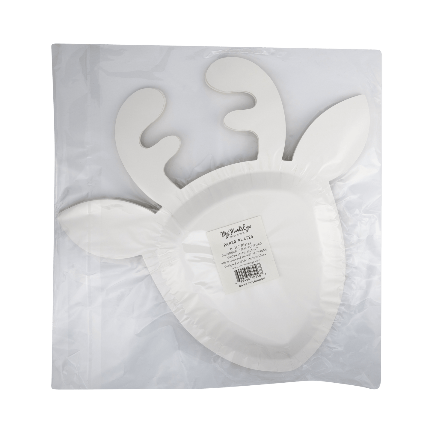 Reindeer Shaped 10" Plate - Jennie Dots