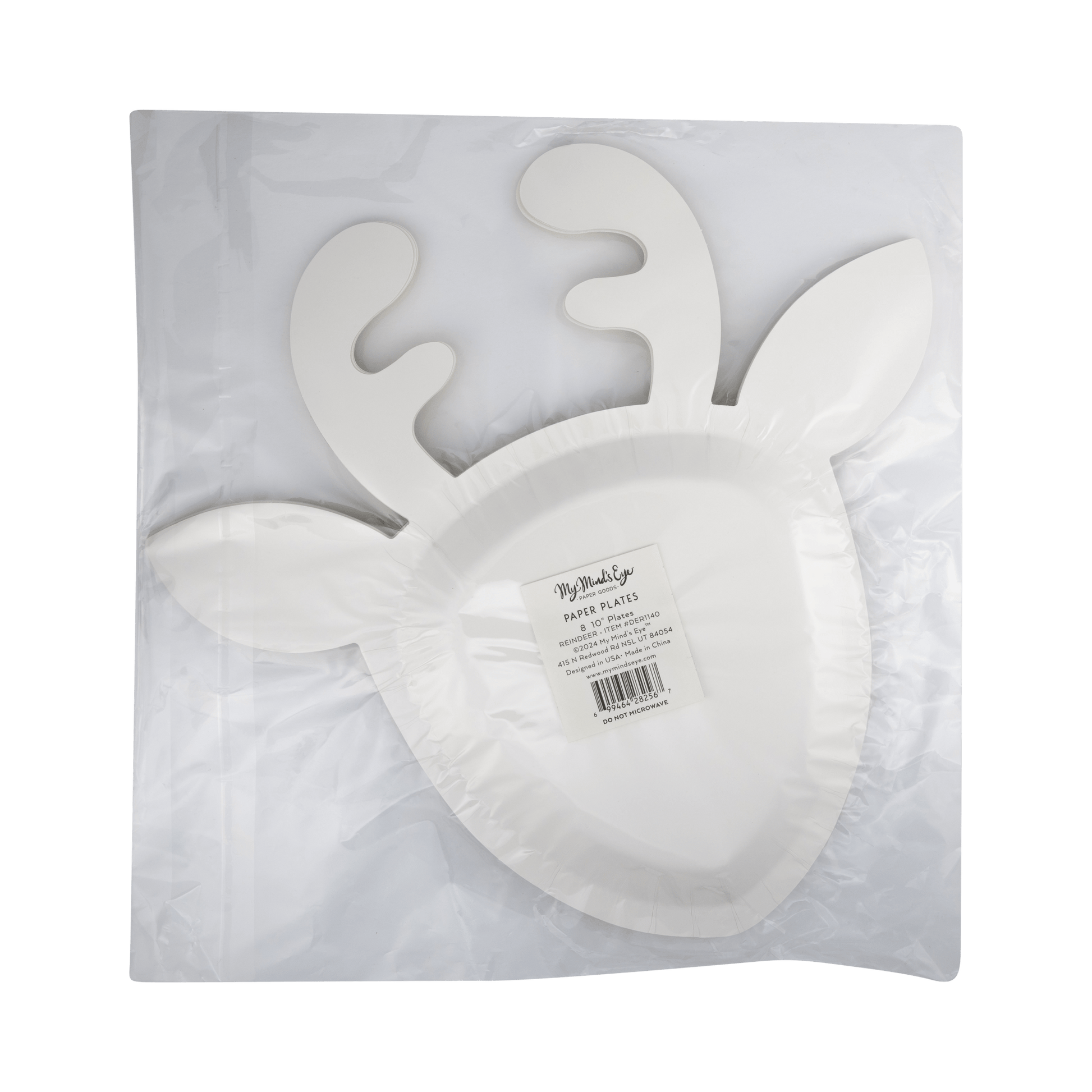 Reindeer Shaped 10" Plate - Jennie Dots