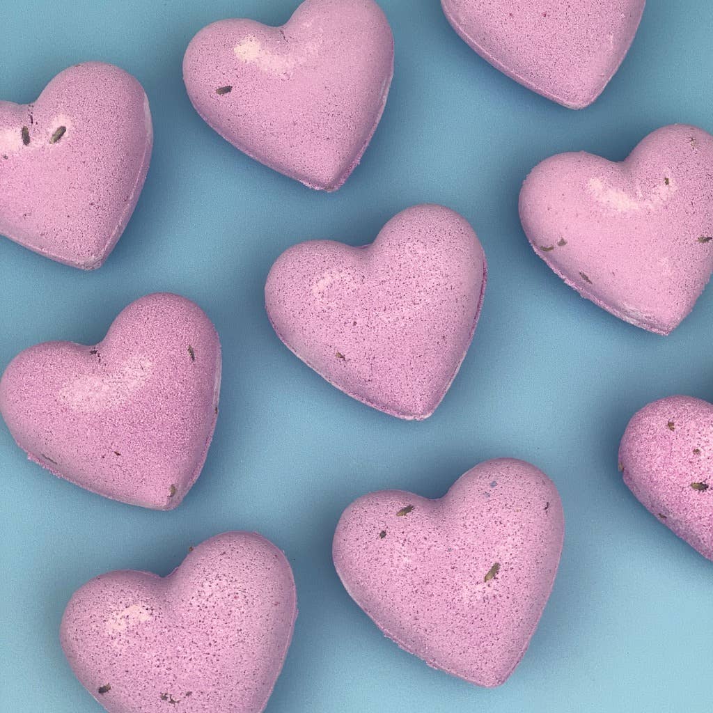 Relax Lavender Heart Shaped Bath Bomb⎜Luxury Bath Bomb Gift - Jennie Dots