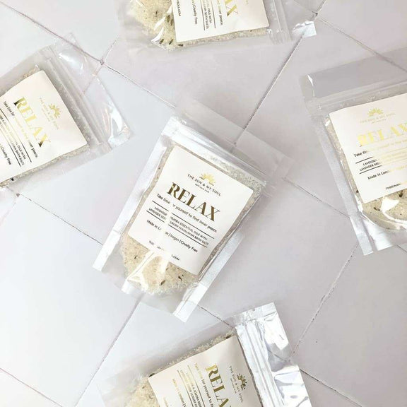 Relax Luxury Himalayan Bath Salts Gift⎜Lavender Jojoba Scent - Jennie Dots