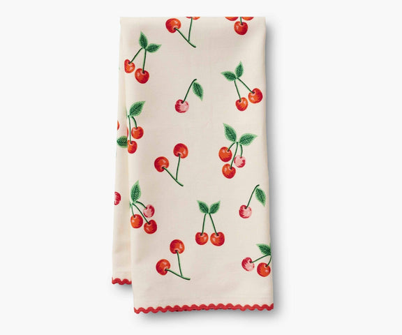 Rifle Paper Co. - Cherries Tea Towel - Jennie Dots