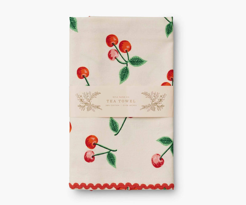 Rifle Paper Co. - Cherries Tea Towel - Jennie Dots