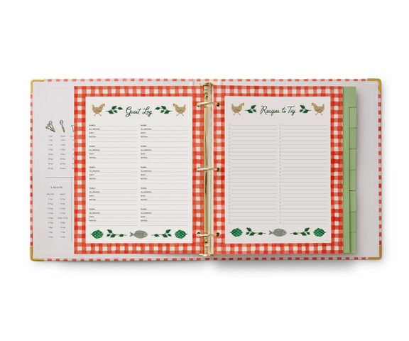 Rifle Paper Co. - Cherry Farm Recipe Binder - Jennie Dots