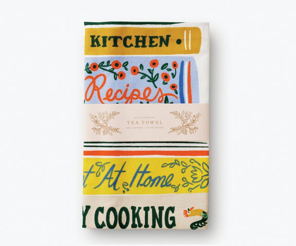 Rifle Paper Co. - Cookbooks Tea Towel - Jennie Dots