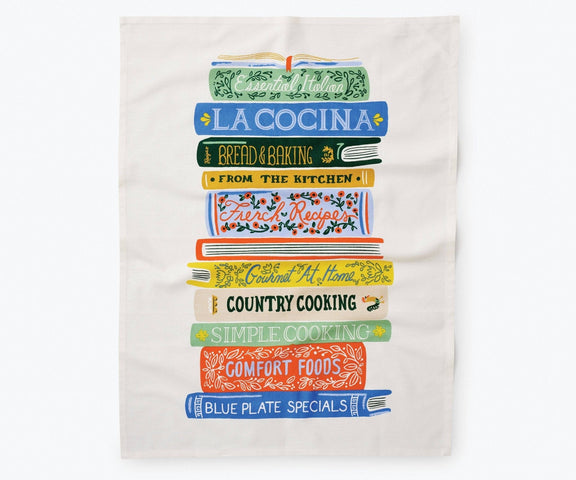 Rifle Paper Co. - Cookbooks Tea Towel - Jennie Dots