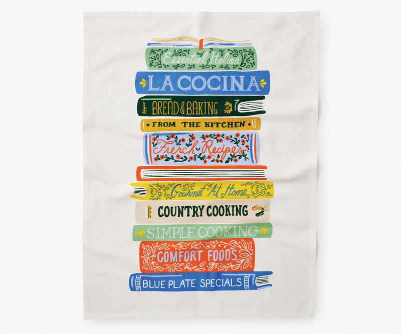 Rifle Paper Co. - Cookbooks Tea Towel - Jennie Dots
