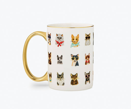 Rifle Paper Co. - Cool Cats Porcelain Mug - Jennie Dots