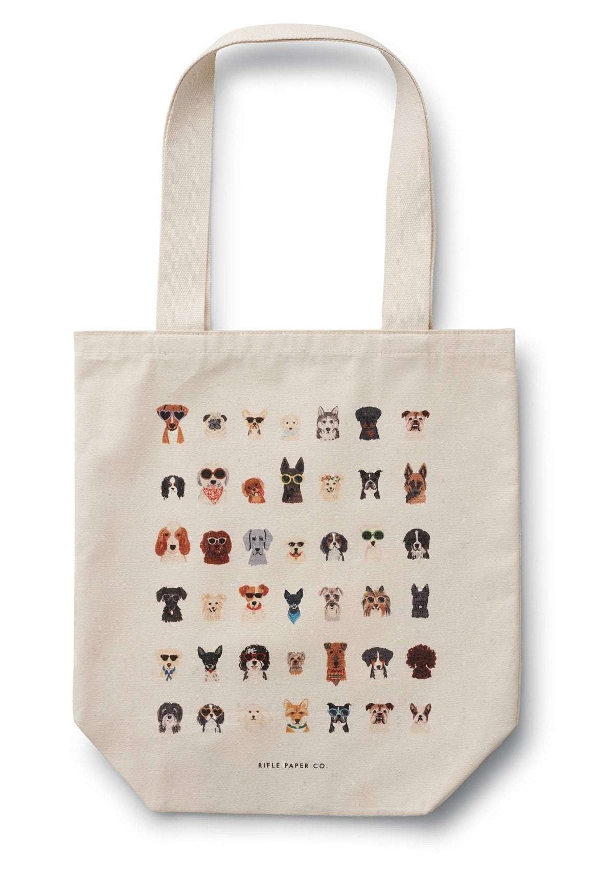 Rifle Paper Co. - Dog Days Canvas Tote Bag - Jennie Dots