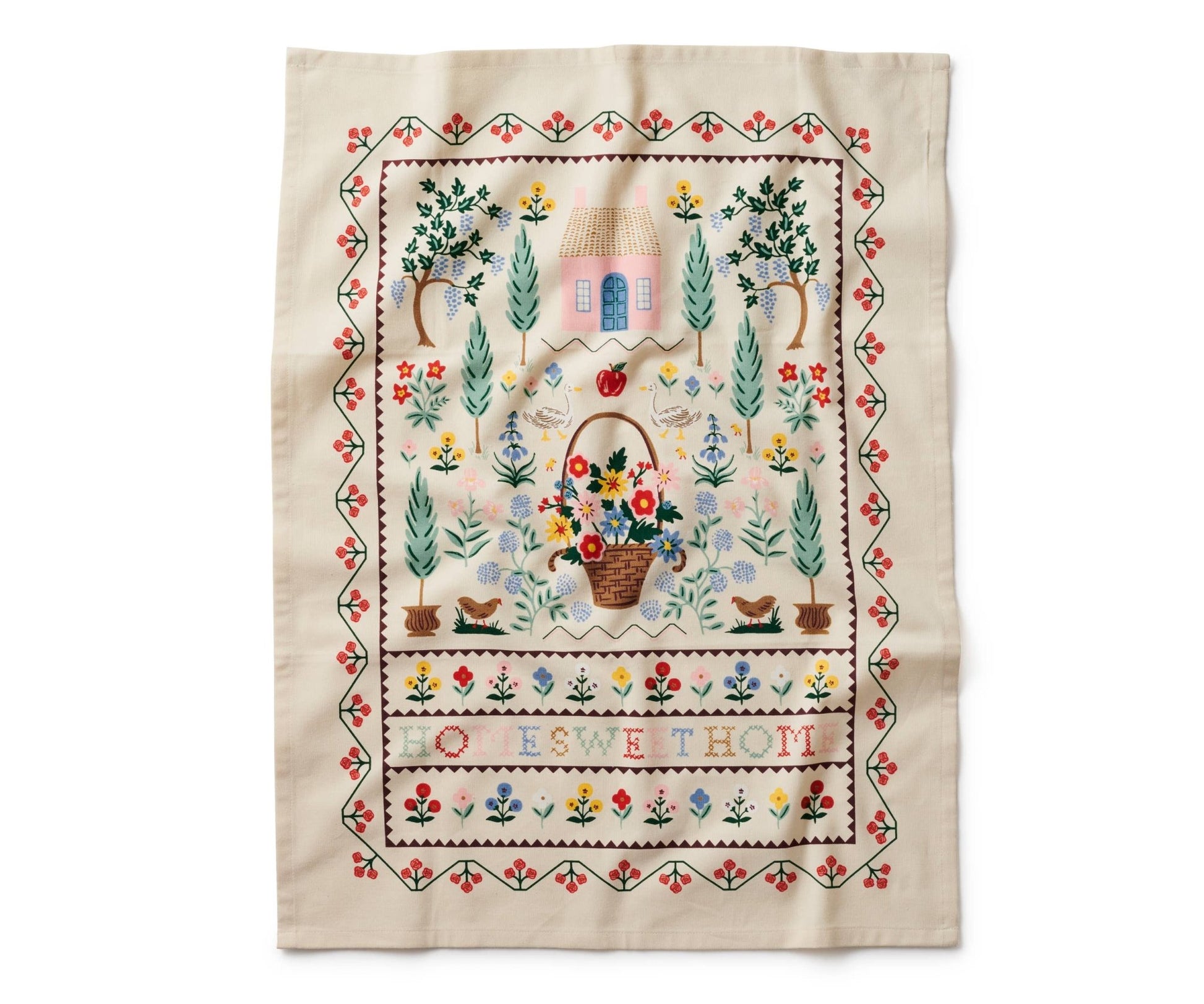 Rifle Paper Co. - Home Sweet Home Tea Towel - Jennie Dots