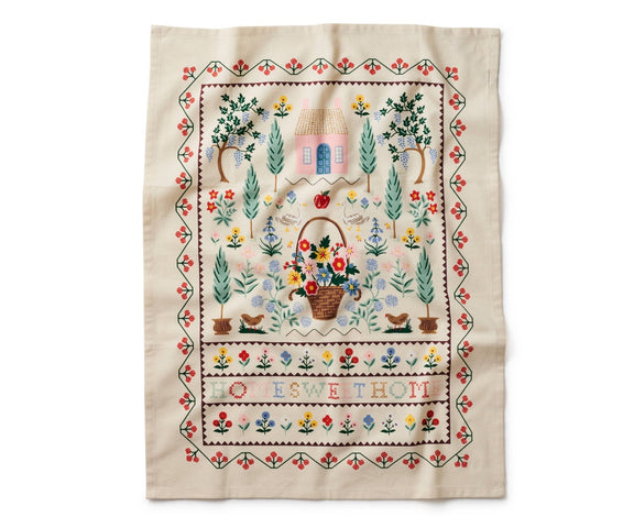 Rifle Paper Co. - Home Sweet Home Tea Towel - Jennie Dots