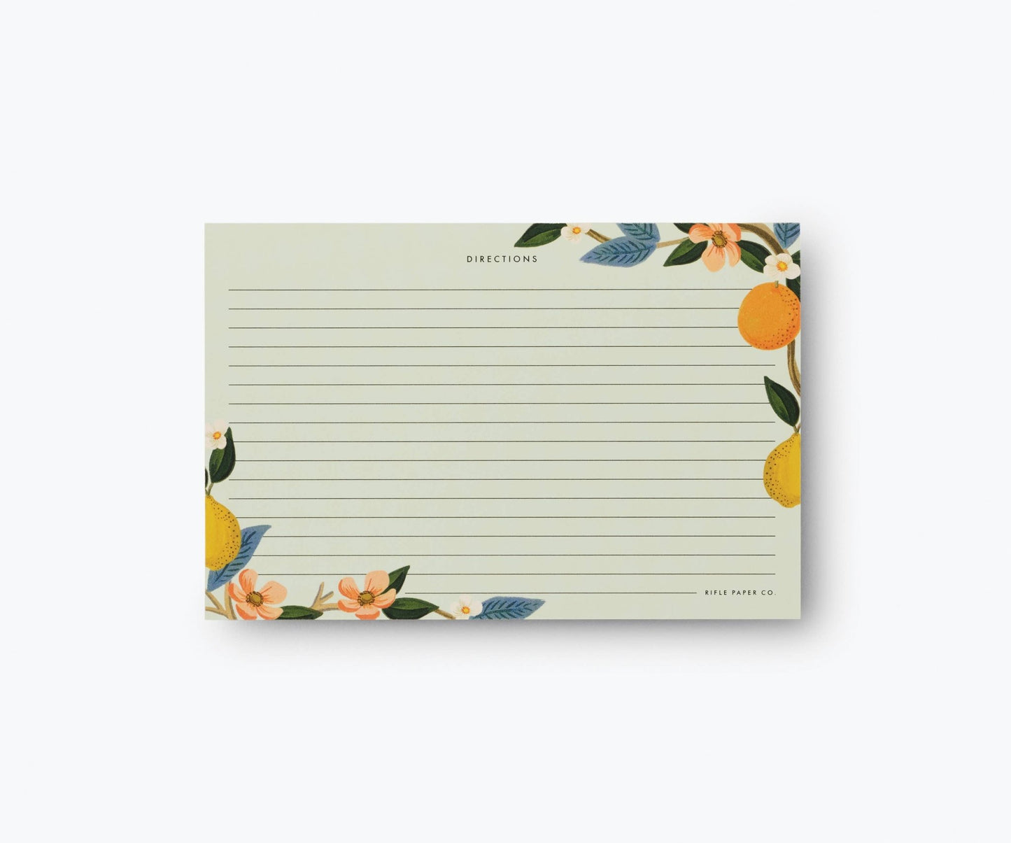 Rifle Paper Co. - Pack of 12 Citrus Grove Recipe Card - Jennie Dots