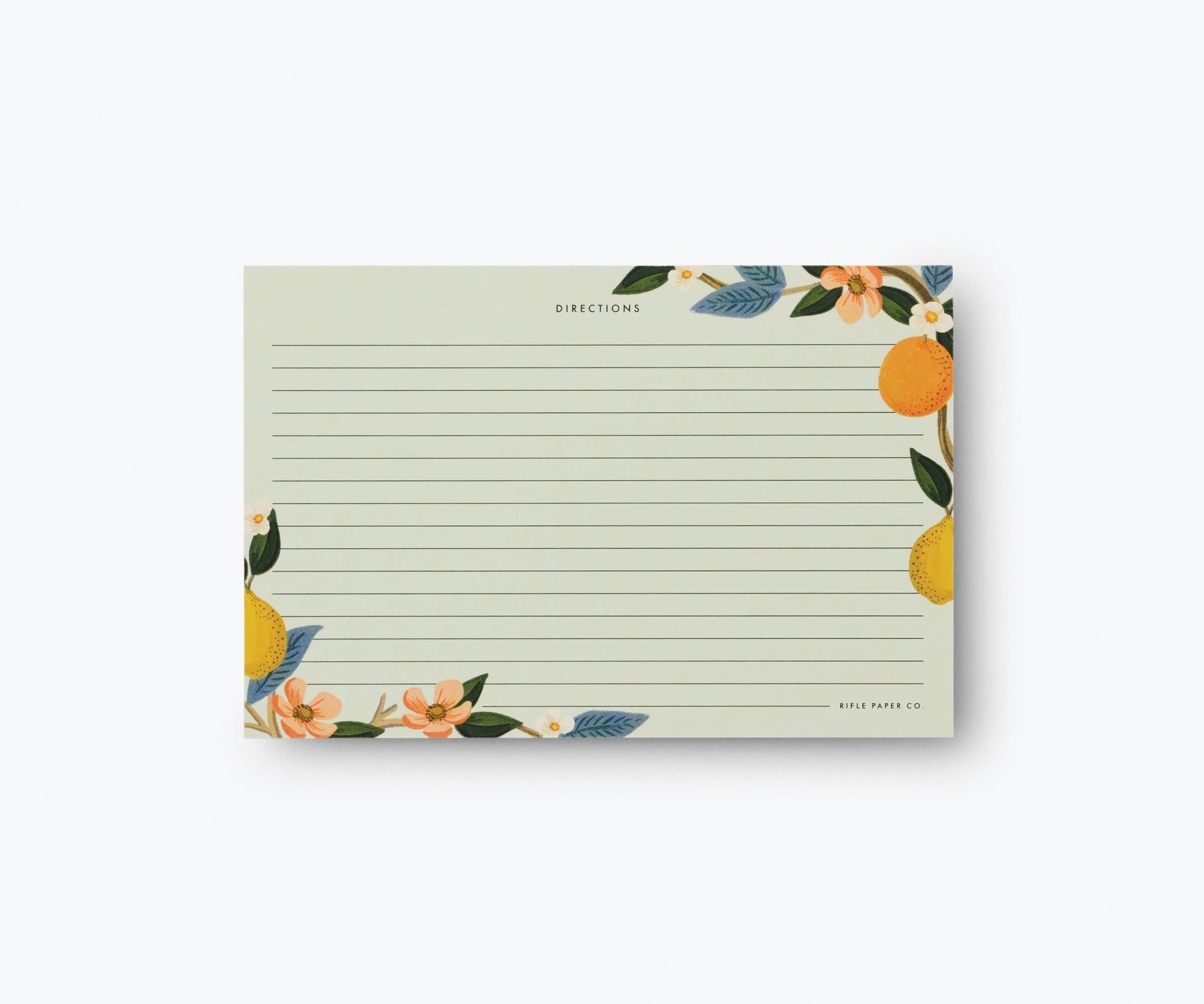 Rifle Paper Co. - Pack of 12 Citrus Grove Recipe Card - Jennie Dots