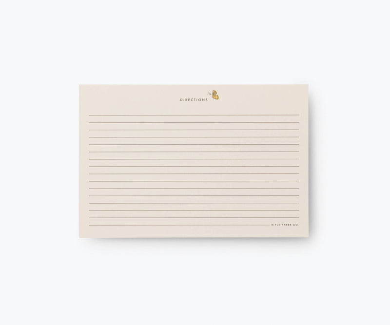Rifle Paper Co. - Pack of 12 Mayfair Recipe Card - Jennie Dots
