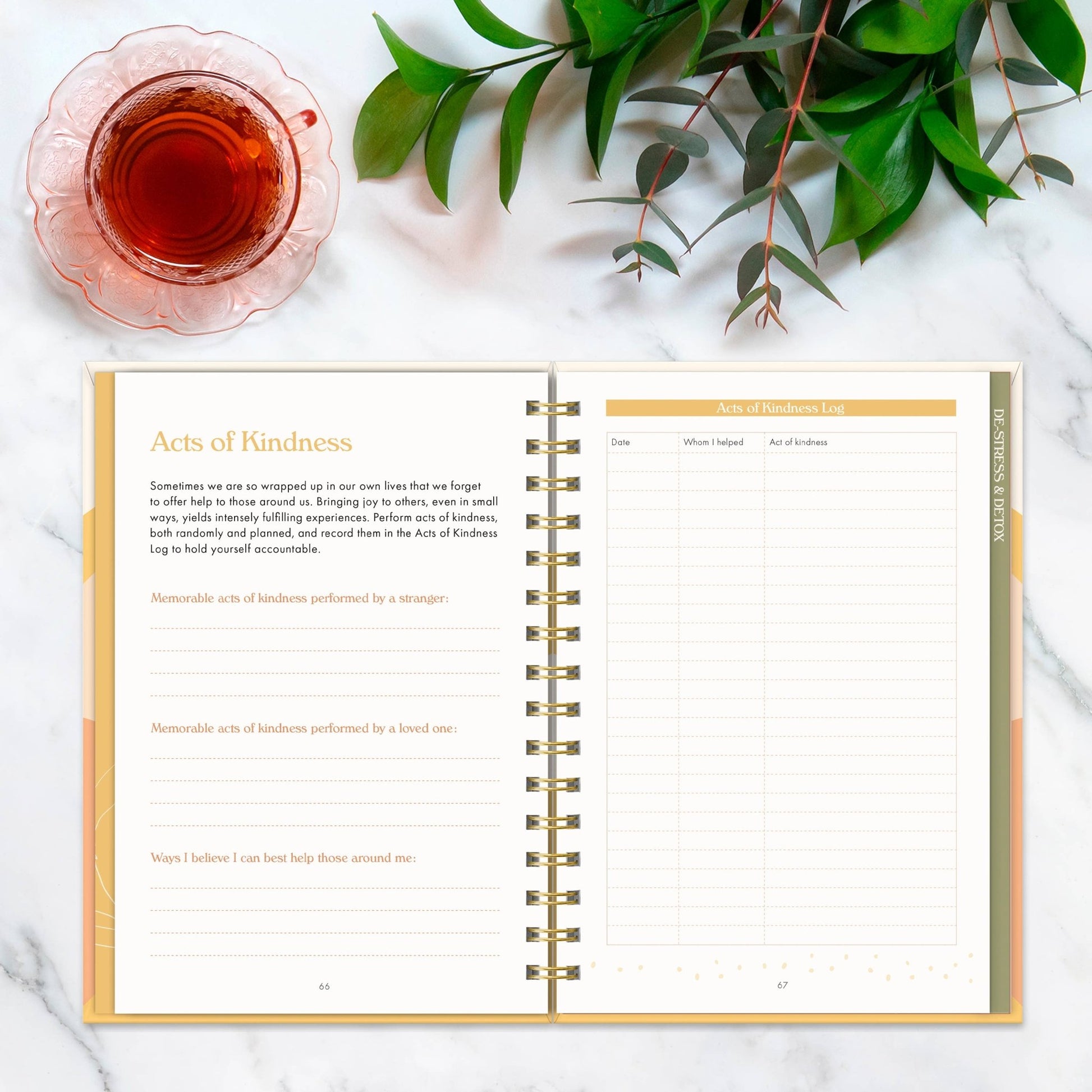 Self - care Journal Be Kind to Yourself - Jennie Dots