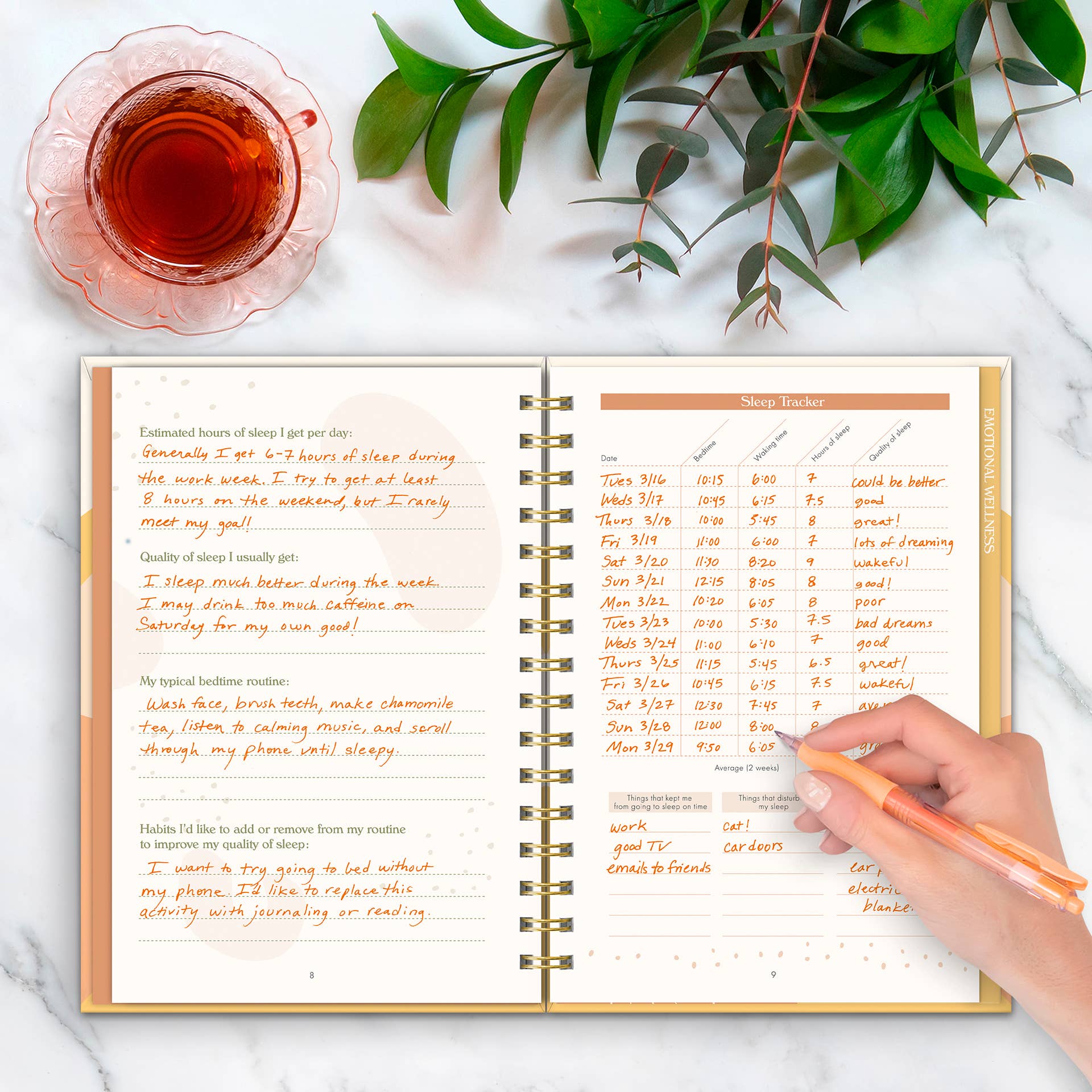 Self - care Journal Be Kind to Yourself - Jennie Dots