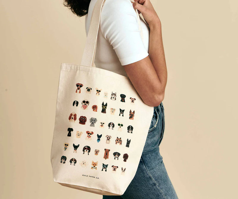 Dog Days Canvas Tote Bag - Jennie Dots 
