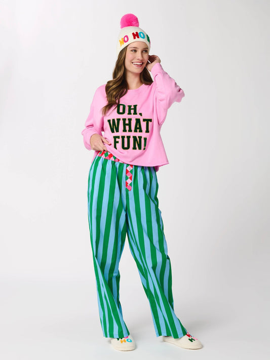 Shiraleah - FESTIVE STRIPE BOXER PANT - Jennie Dots