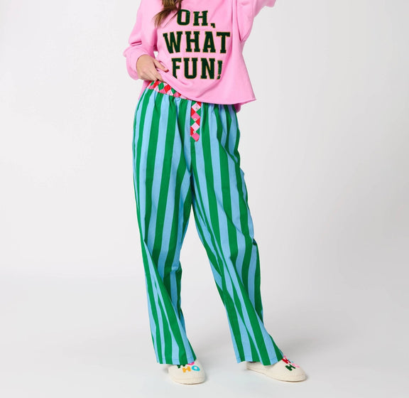 Shiraleah - FESTIVE STRIPE BOXER PANT - Jennie Dots