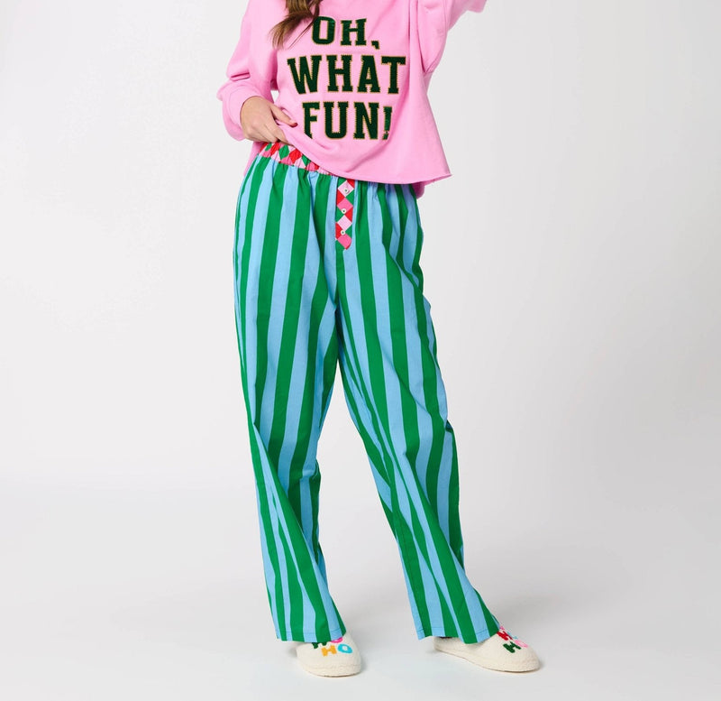 Shiraleah - FESTIVE STRIPE BOXER PANT - Jennie Dots