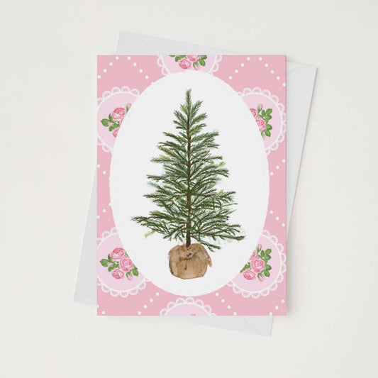 SIMPLE CHRISTMAS TREE - Note Card ( set of 5) - Jennie Dots