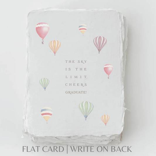 Sky is the limit. Cheers Graduate | Graduation Card - Jennie Dots