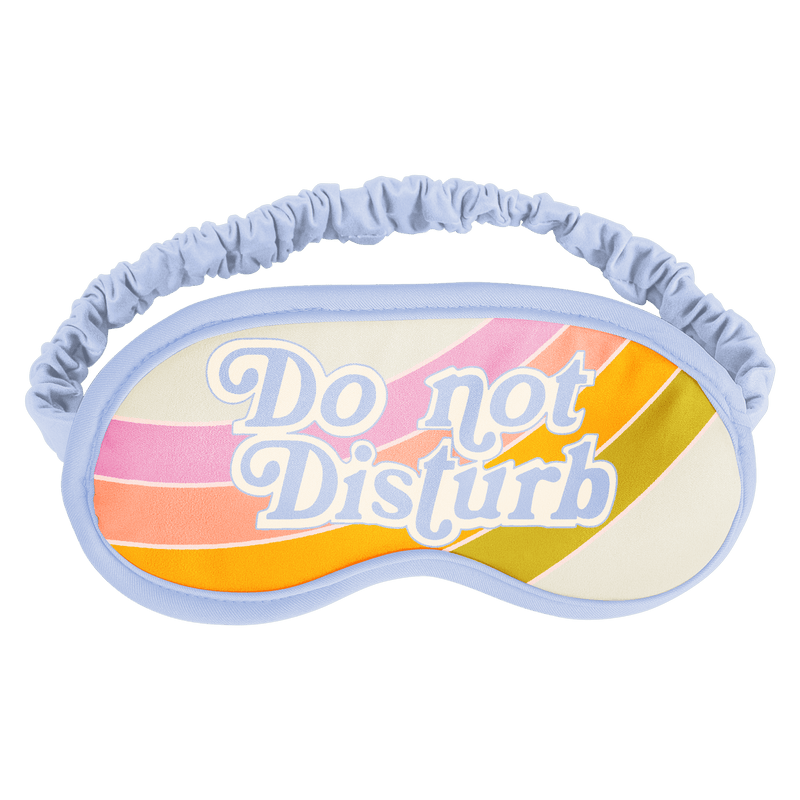 Sleep Mask with "Do Not Disturb" text in soft microfiber material.