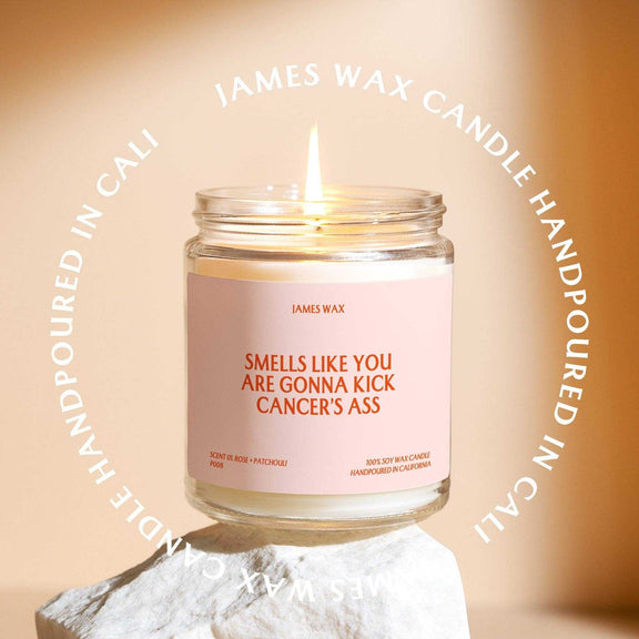 “Smells Like You Are Gonna Kick Cancer's Ass” Candle - Jennie Dots