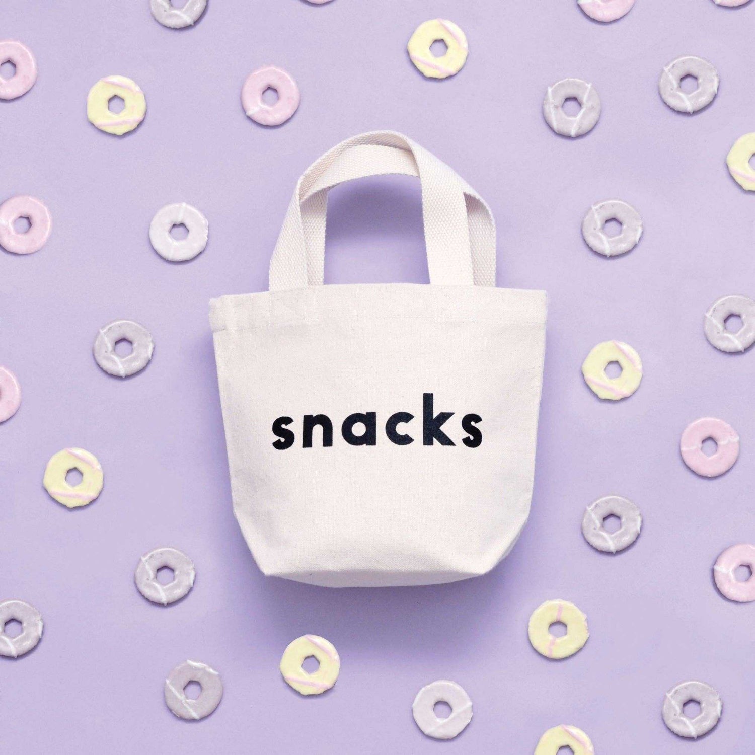 Snacks - Little Canvas Bag Alphabet Bags - Jennie Dots