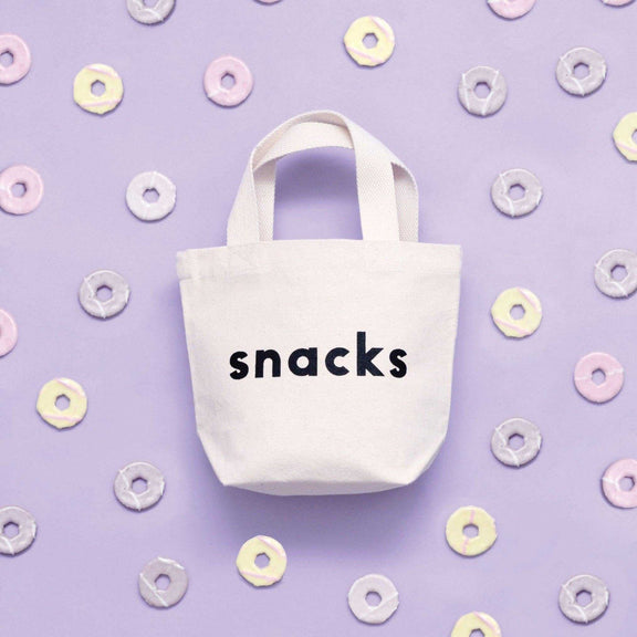 Snacks - Little Canvas Bag Alphabet Bags - Jennie Dots