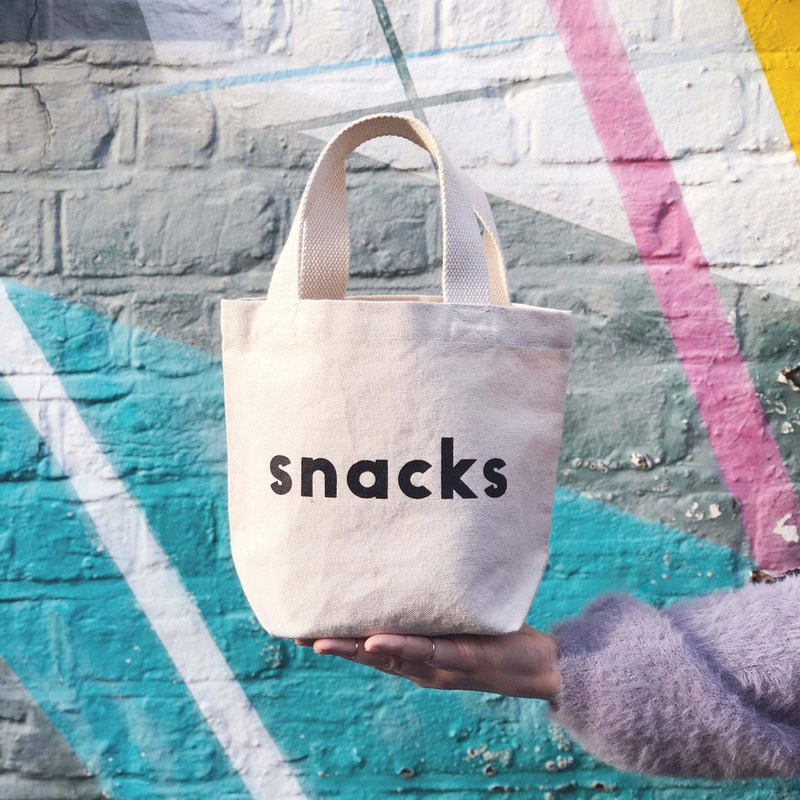 Snacks - Little Canvas Bag Alphabet Bags - Jennie Dots