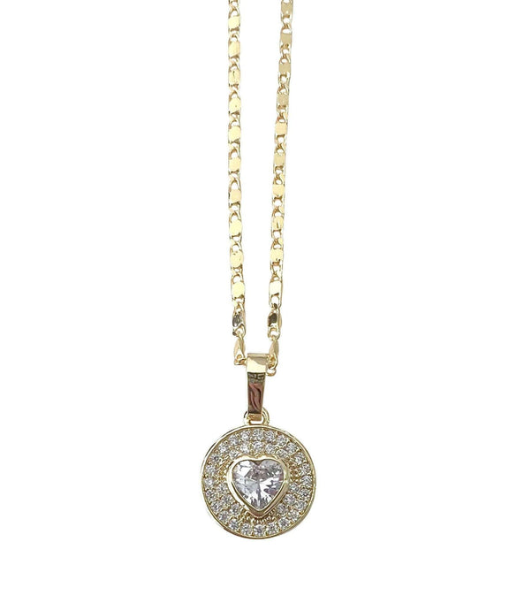 Stevie Necklace - Heart - Jennie Dots