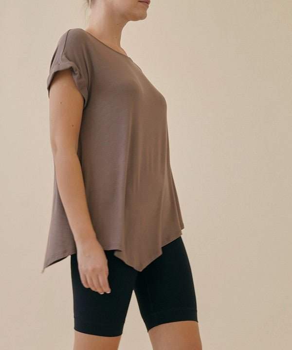 Studio Ko Asymmetrical Bamboo Top - Jennie Dots