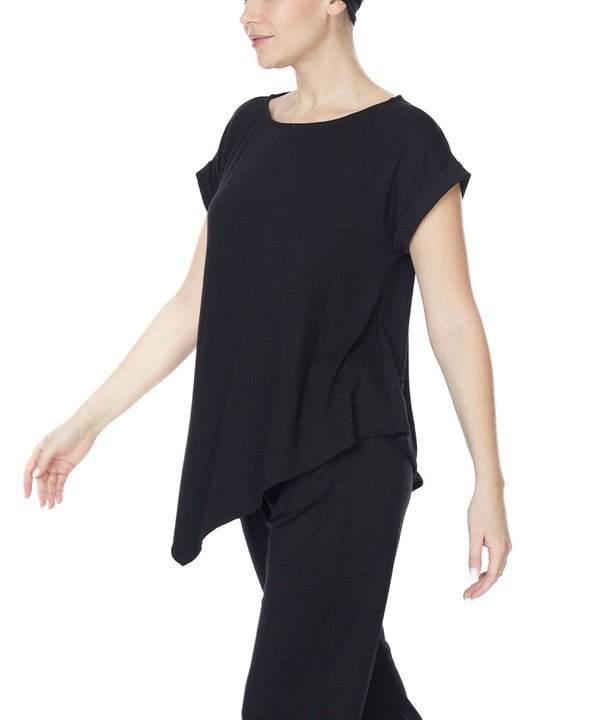 Studio Ko Asymmetrical Bamboo Top - Jennie Dots