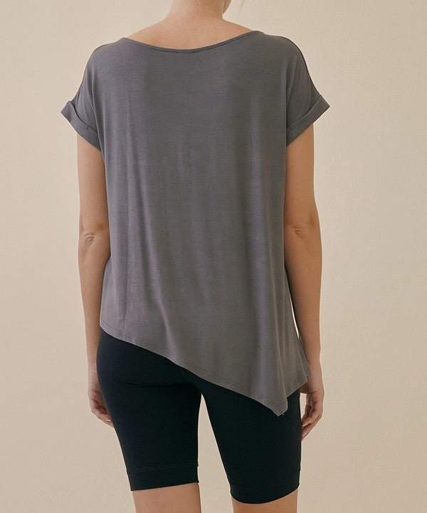Studio Ko Asymmetrical Bamboo Top - Jennie Dots