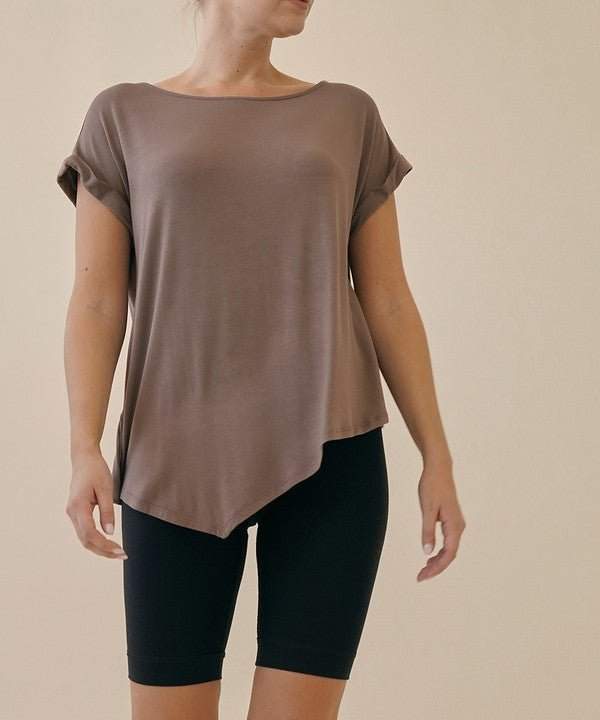 Studio Ko Asymmetrical Bamboo Top - Jennie Dots