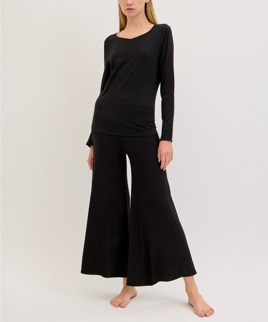 Bamboo Palazzo Pants | Ankle Length Palazzo | Jennie Dots