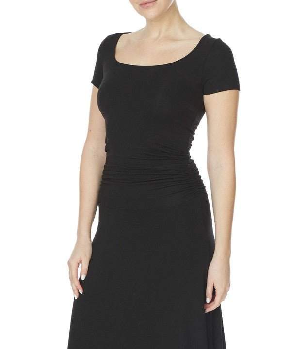 Studio Ko Bamboo Crop Cap Sleeve Top - Jennie Dots