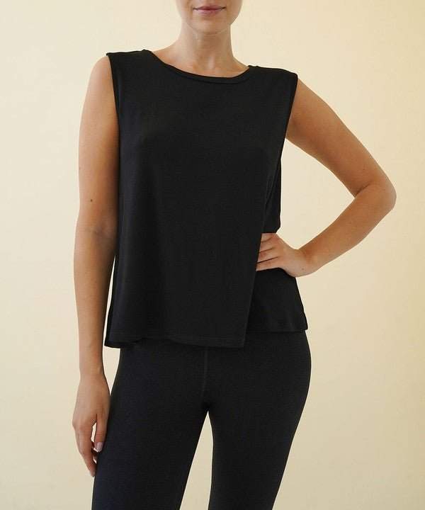 Studio Ko Bamboo Muscle Tank - Jennie Dots