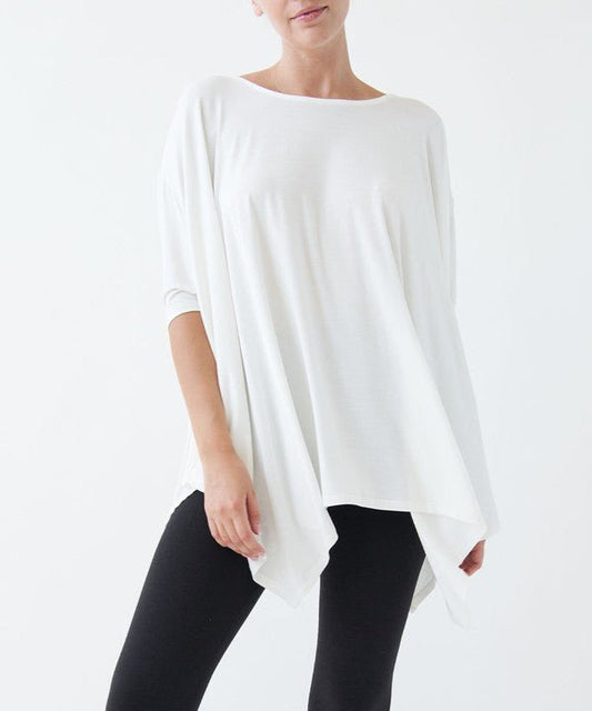 Studio Ko Bamboo Poncho Tunic Top - Jennie Dots