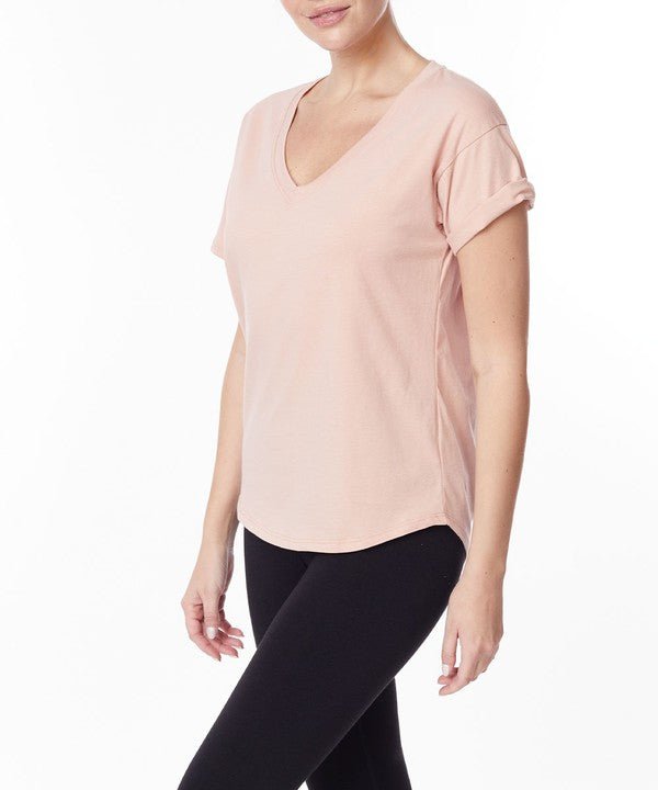 Studio Ko Cotton Jersey V Top - Jennie Dots