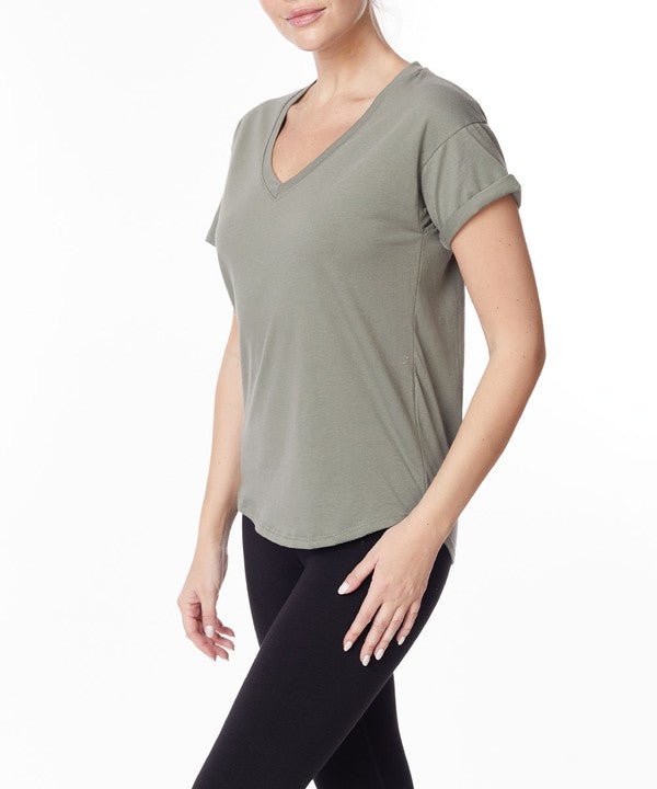 Studio Ko Cotton Jersey V Top - Jennie Dots