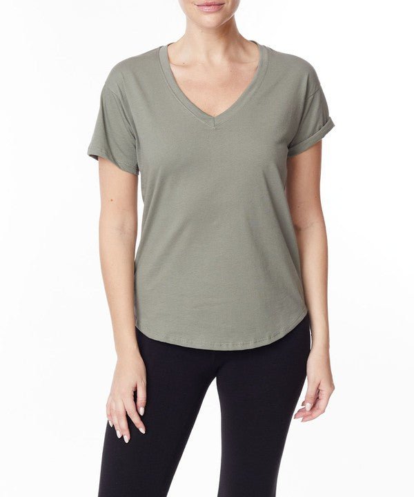 Studio Ko Cotton Jersey V Top - Jennie Dots