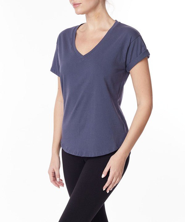 Studio Ko Cotton Jersey V Top - Jennie Dots