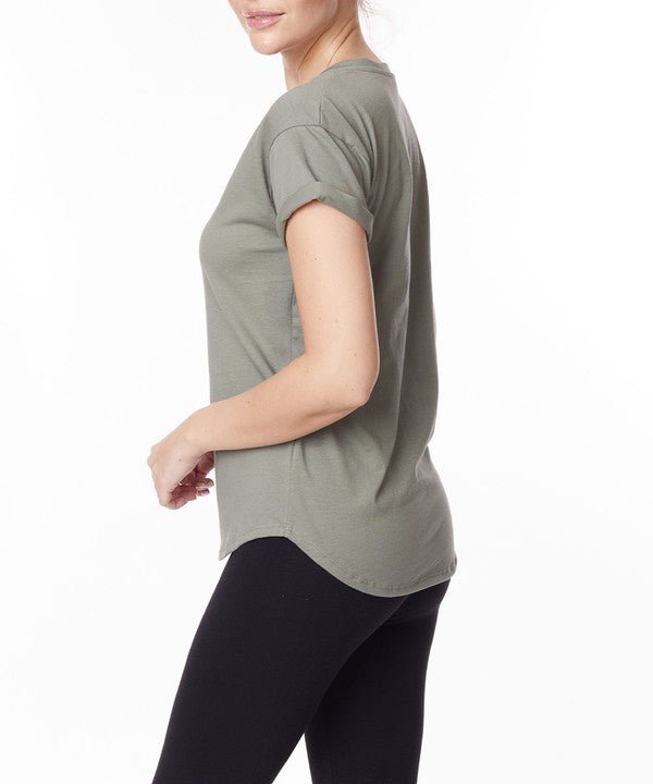 Studio Ko Cotton Jersey V Top - Jennie Dots