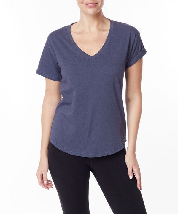 Studio Ko Cotton Jersey V Top - Jennie Dots