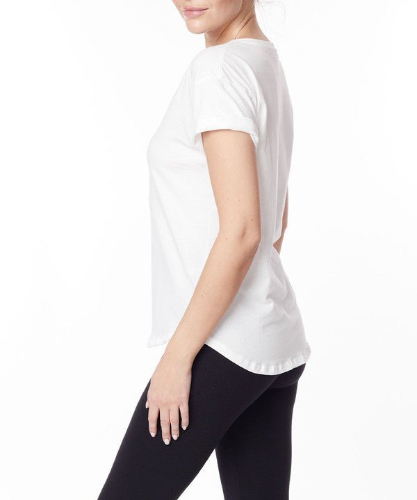 Studio Ko Cotton Jersey V Top - Jennie Dots