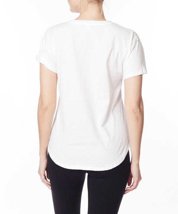 Studio Ko Cotton Jersey V Top - Jennie Dots