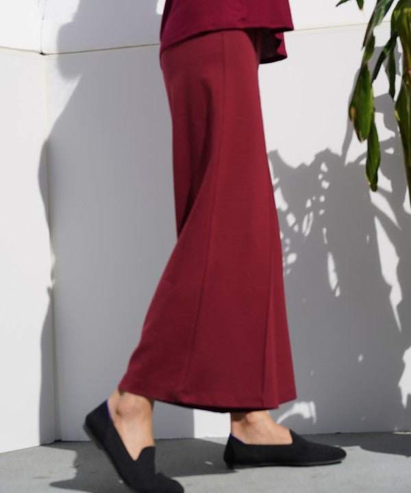 Studio Ko PONTE WIDE LEG ANKLE LENGTH PANTS - Jennie Dots